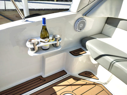 VERSAHOLDER tm-THREE DRINK REMOVABLE HOLDER