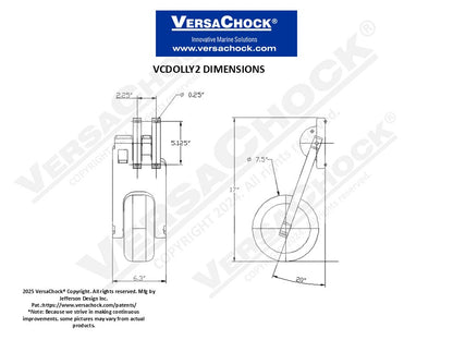 DINGHY DOLLY WHEEL KIT