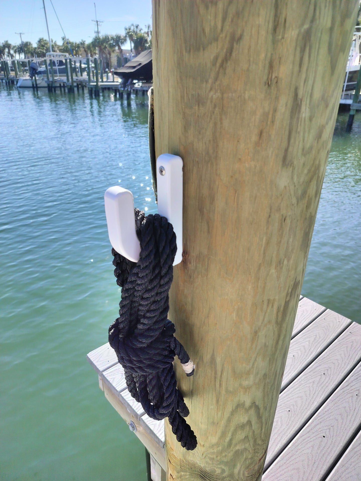Dockline and Boat Hook Holder