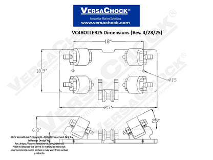 4 ROLLER KIT-25" WIDE