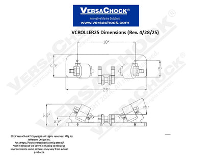 ROLLER KIT-25" WIDE