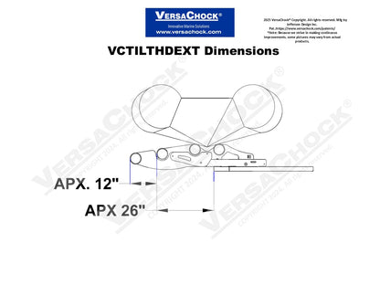 Extension Arms for HD Tilting Chocks